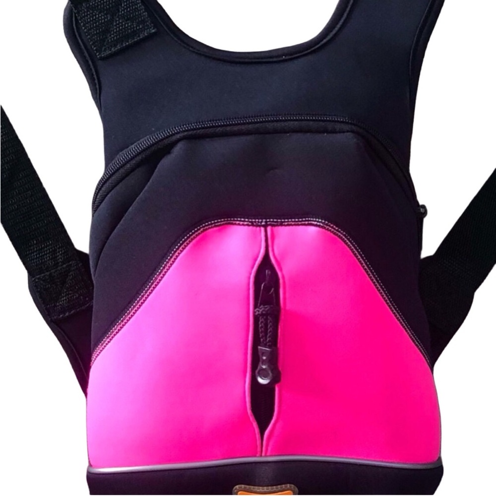 Skippy Hot Pink/Black Neoprene Water Backpack